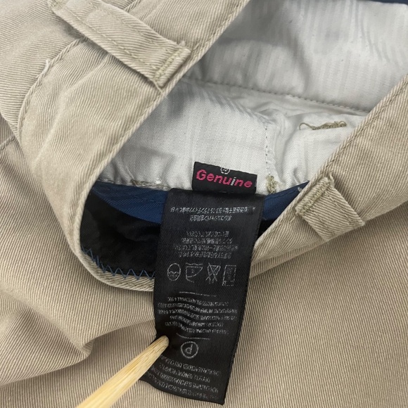 Volcom Men’s 33 Vmonty Chino Pants Khaki/Brown Straight Flat Front Stretch A1131 - Picture 5 of 14